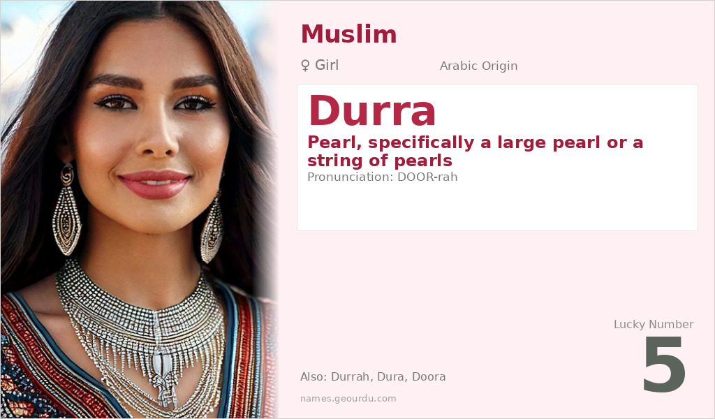 Durra Name Meaning and Details