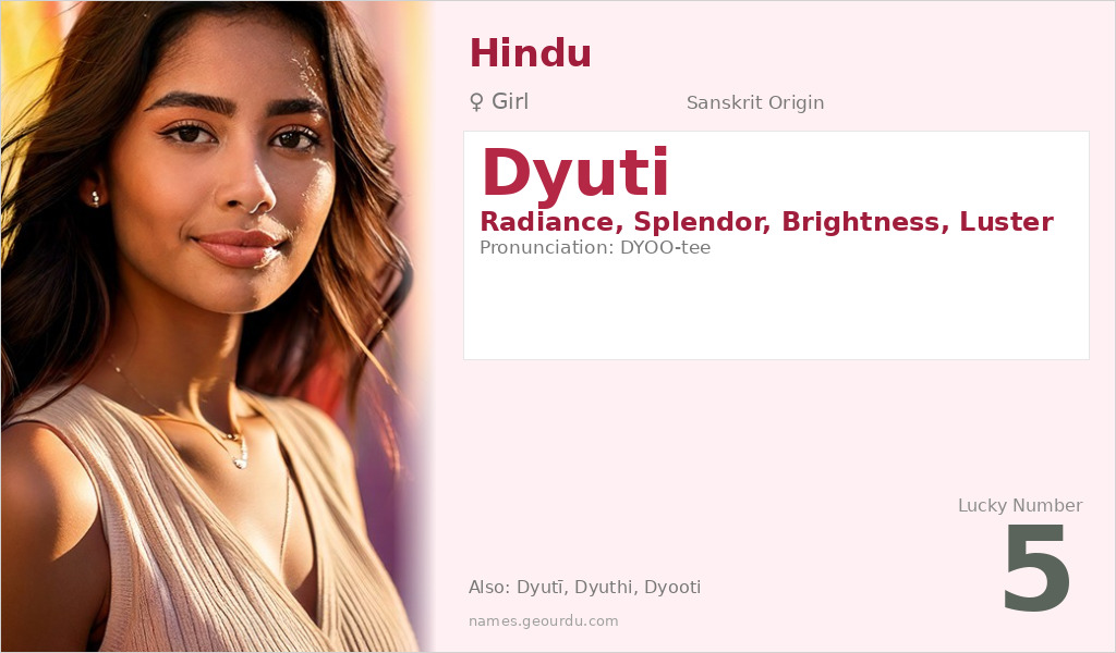 Dyuti Name Meaning and Details
