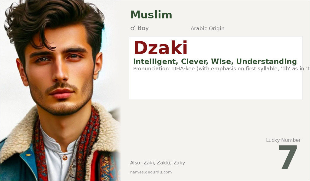 Dzaki Name Meaning and Details