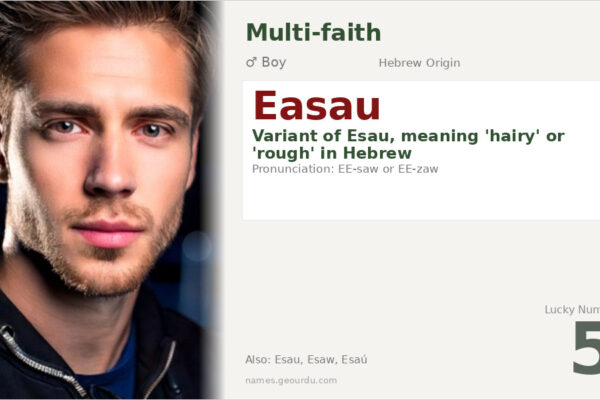 Easau Name Meaning — Hebrew Origin, Boy Name & History (2025)