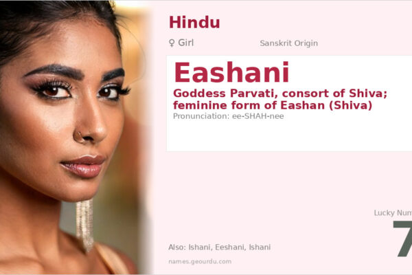 Eashani Name Meaning — Origin, Gender & Details (2025)