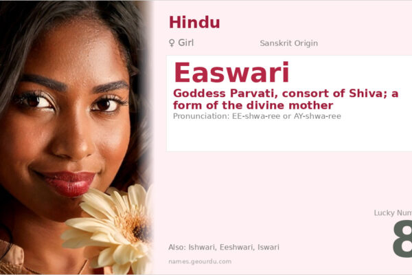 Easwari Name Meaning — Sanskrit Origin, Hindu Goddess & Details (2025)