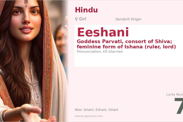 Eeshani Name Meaning — Sanskrit Origin, Goddess Parvati & Details (2025)