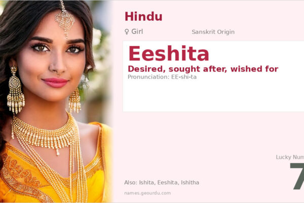 Eeshita Name Meaning — Sanskrit Origin, Girl Name & Details (2025)
