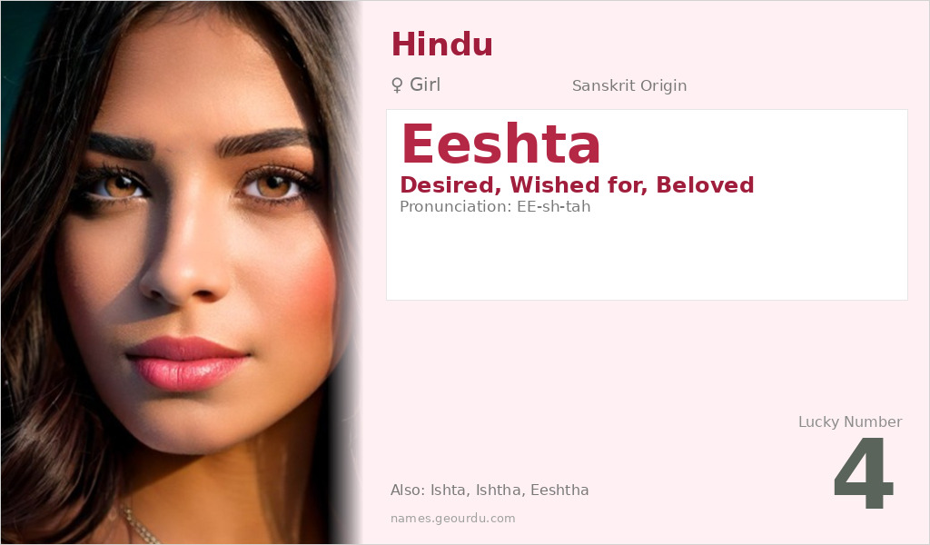 Eeshta Name Meaning and Details