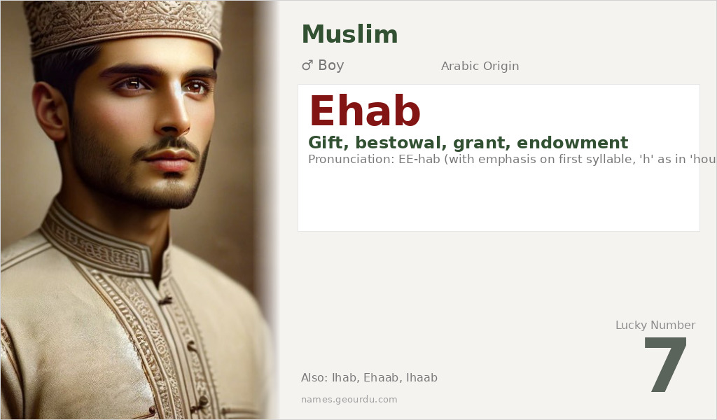 Ehab Name Meaning and Details