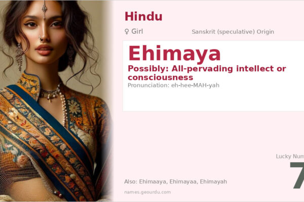 Ehimaya Name Meaning — Origin, Gender & Details (2025)