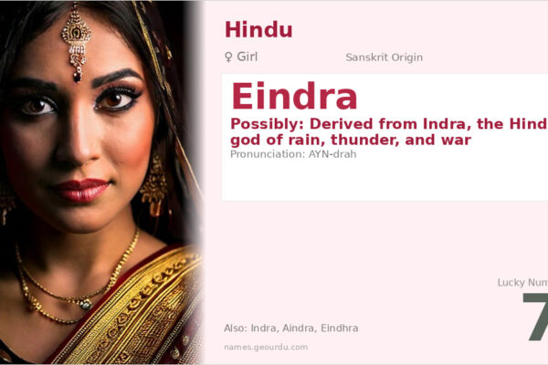 Eindra Name Meaning — Origin, Gender & Details (2025)