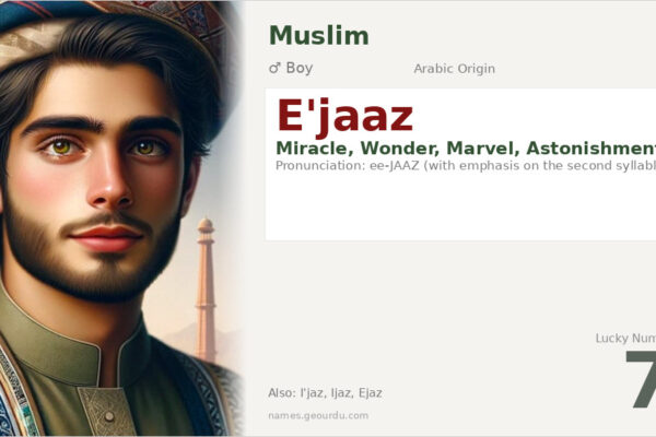 E’jaaz Name Meaning — Arabic Origin, Boy & Details (2025)