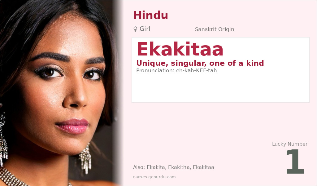 Ekakitaa Name Meaning and Details