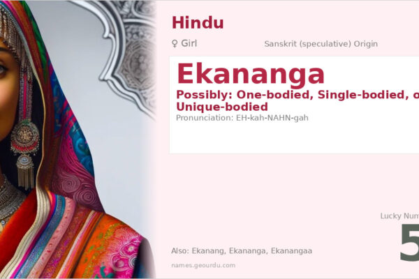 Ekananga Name Meaning — Origin, Gender & Details (2025)
