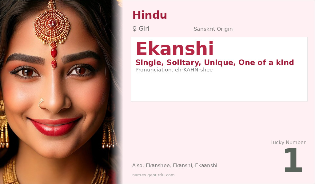 Ekanshi Name Meaning and Details
