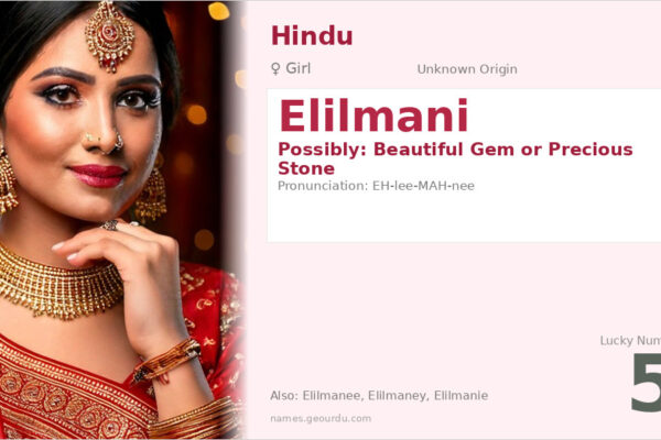 Elilmani Name Meaning — Origin, Gender & Details (2025)