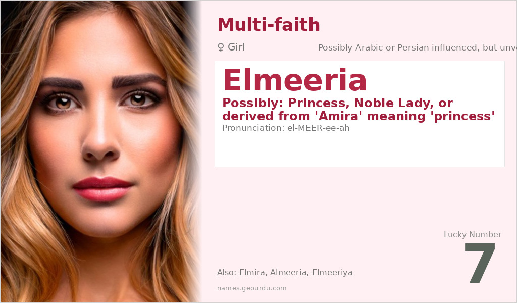 Elmeeria Name Meaning and Details