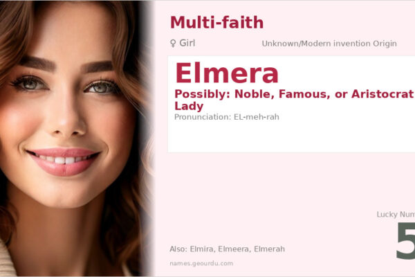Elmera Name Meaning — Origin, Gender & Details (2025)