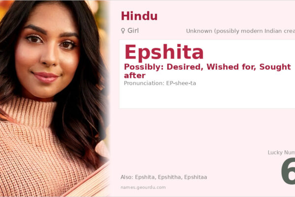Epshita Name Meaning — Origin, Gender & Details (2025)