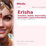 Erisha Name Meaning and Details