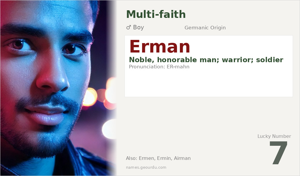 Erman Name Meaning and Details