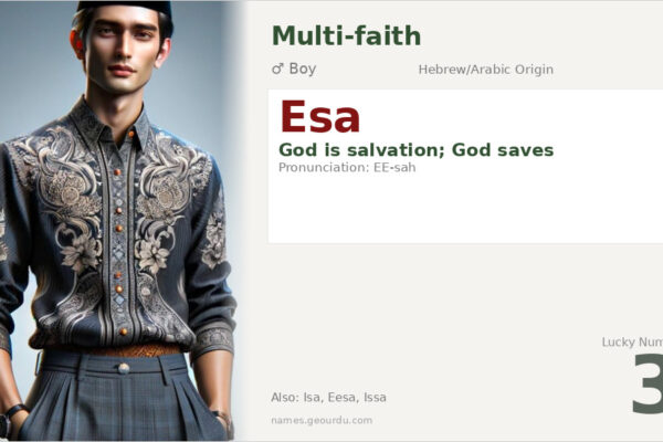 Esa Name Meaning — Hebrew/Arabic Origin, Boy Name & Islamic Significance (2025)