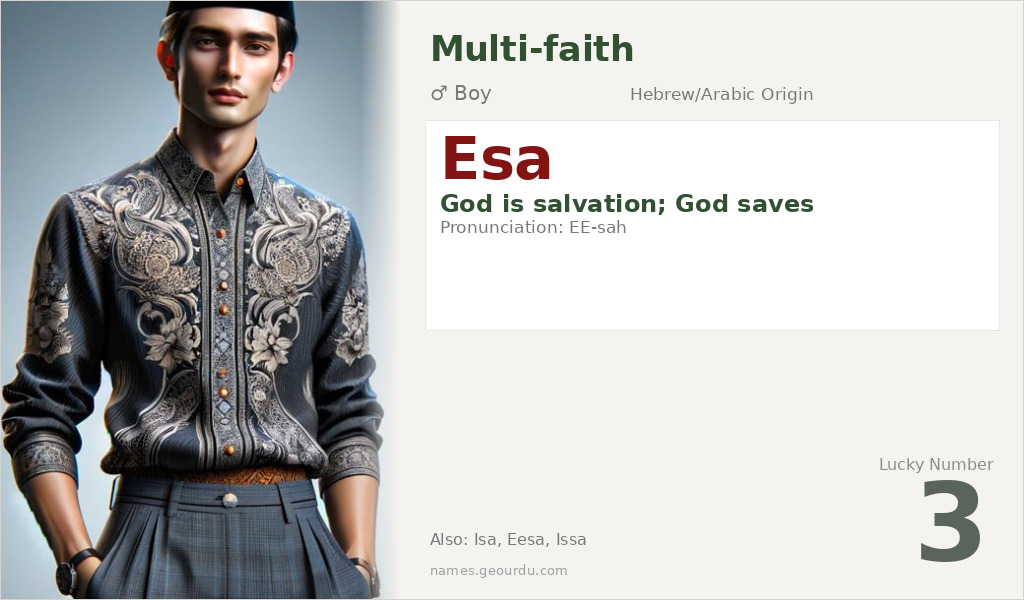 Esa Name Meaning and Details