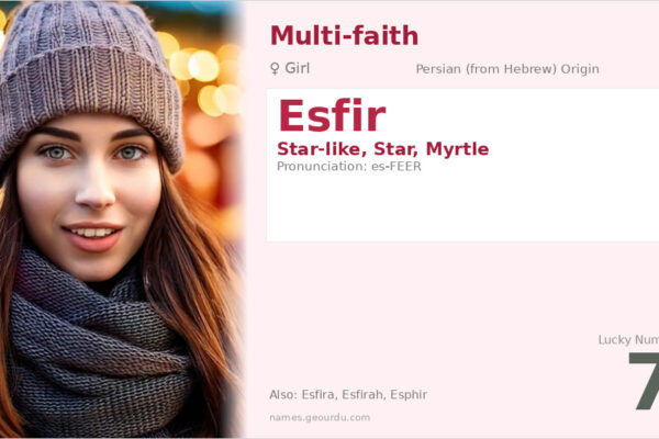 Esfir Name Meaning — Persian Star, Origin & Details (2025)