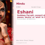 Eshani Name Meaning and Details
