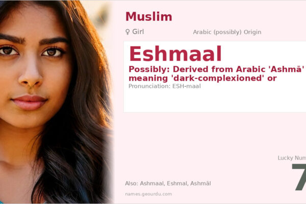 Eshmaal Name Meaning — Origin, Gender & Details (2025)