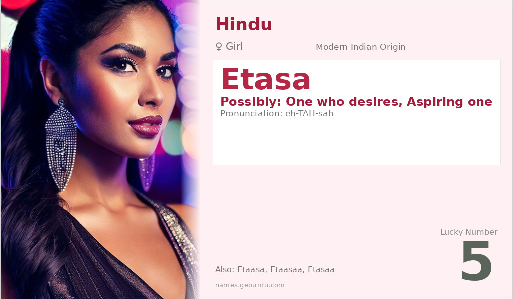 Etasa Name Meaning and Details