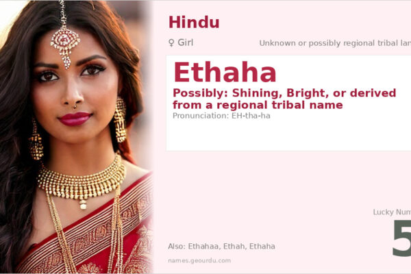 Ethaha Name Meaning — Origin, Gender & Details (2025)