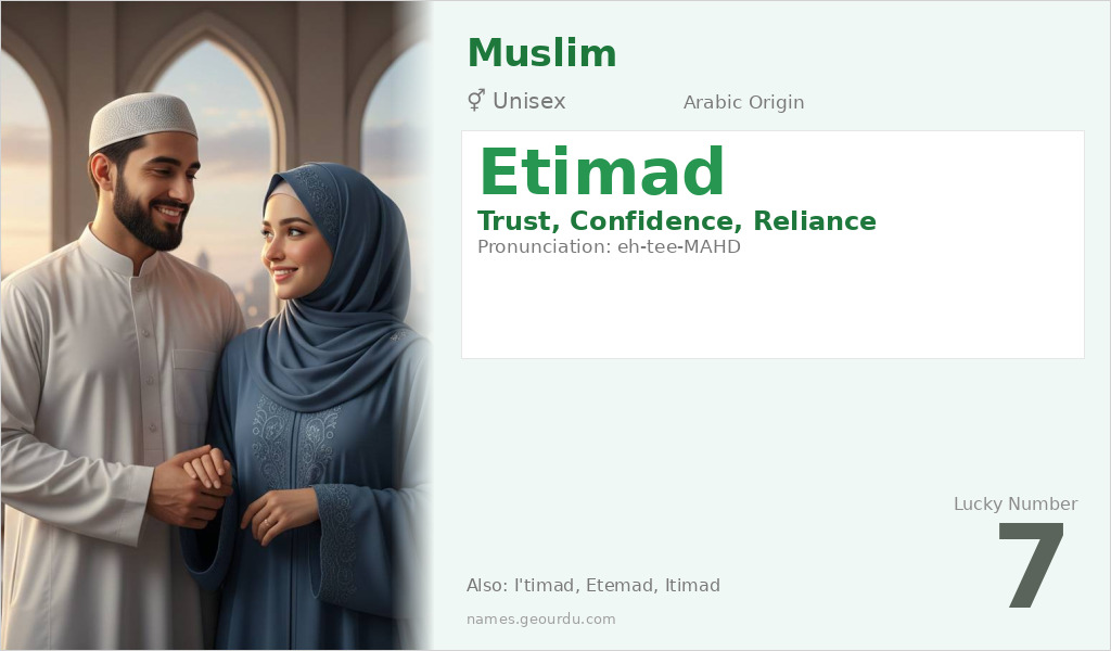 Etimad Name Meaning and Details