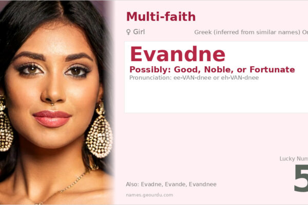 Evandne Name Meaning — Origin, Gender & Details (2025)