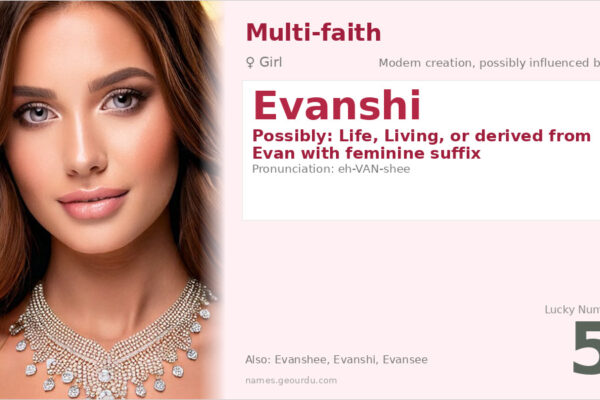 Evanshi Name Meaning — Origin, Gender & Details (2025)