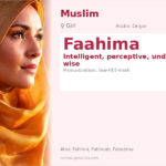 Faahima Name Meaning and Details