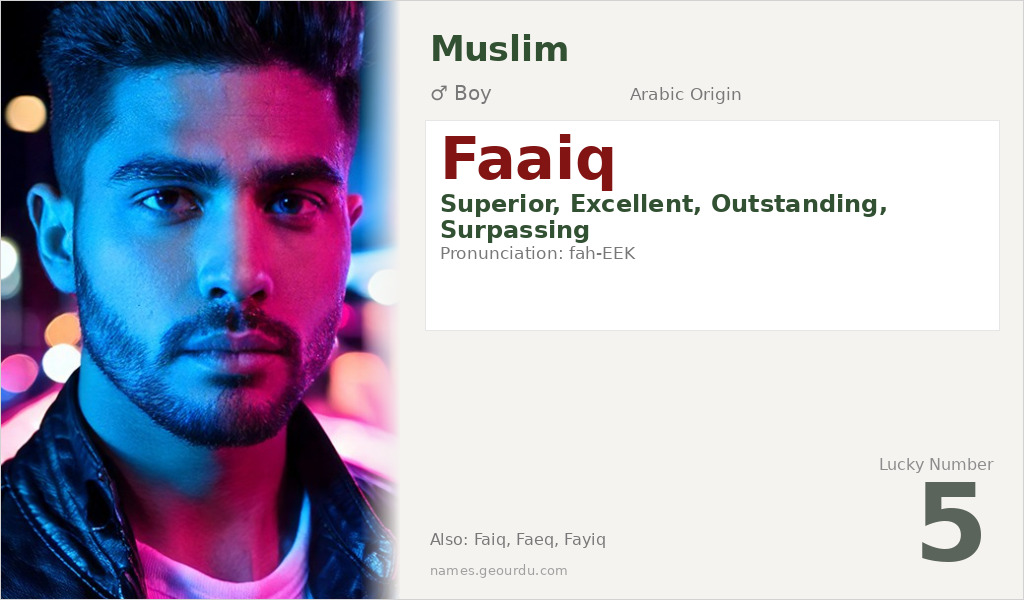 Faaiq Name Meaning and Details