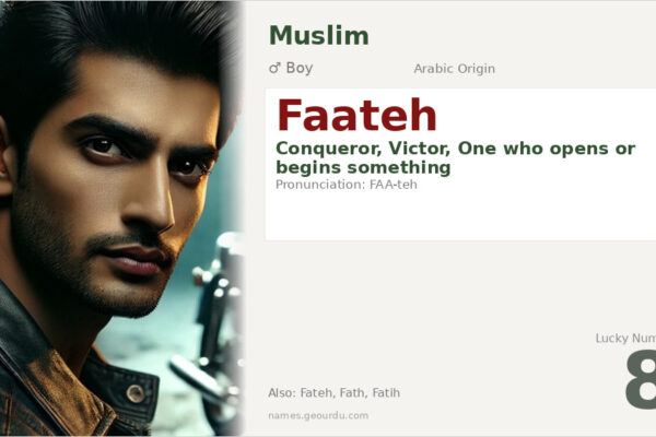 Faateh Name Meaning — Arabic Origin, Boy Name & Details (2025)