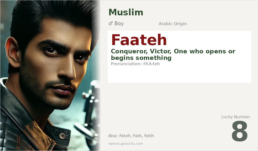 Faateh Name Meaning and Details