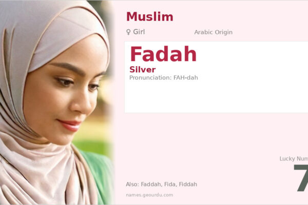 Fadah Name Meaning — Arabic Origin, Girl Name & Details (2025)