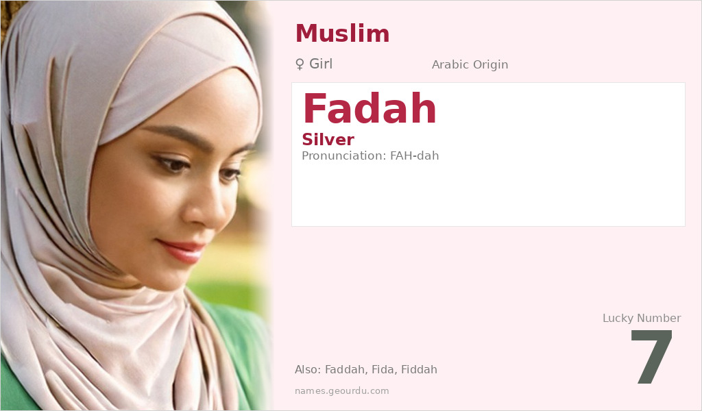 Fadah Name Meaning and Details