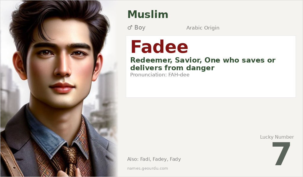 Fadee Name Meaning and Details