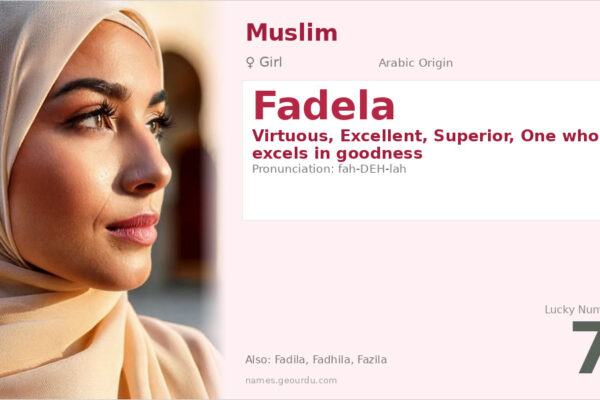 Fadela Name Meaning — Arabic Origin, Girl Name & Details (2025)