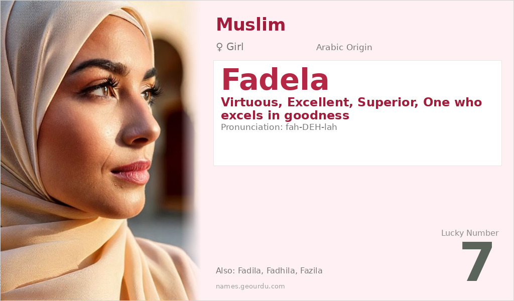 Fadela Name Meaning and Details