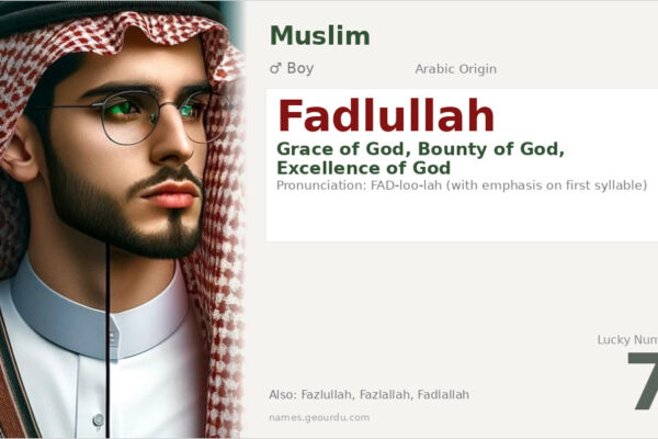 Fadlullah Name Meaning — Arabic Origin, Boy & Islamic Details (2025)