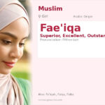 Fae'iqa Name Meaning and Details