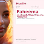 Faheema Name Meaning and Details