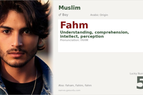 Fahm Meaning — Arabic Origin, Boy Name & Details (2025)