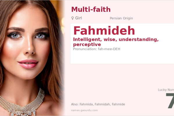 Fahmideh Name Meaning — Persian Origin, Girl Name & Details (2025)