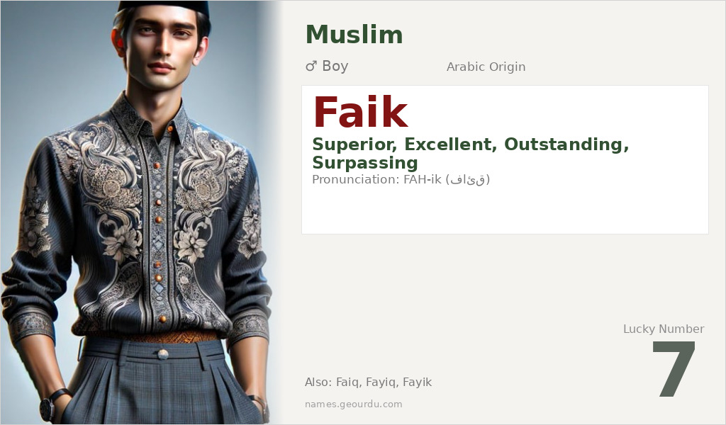 Faik Name Meaning and Details