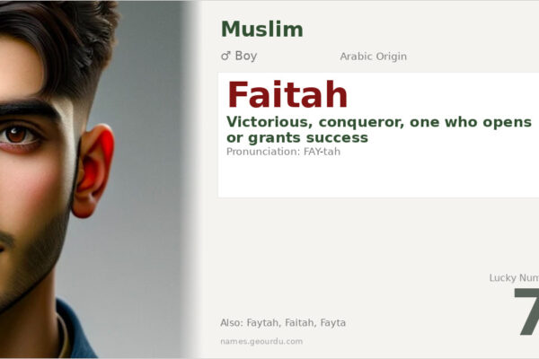 Faitah Name Meaning — Arabic Origin, Boy Name & Details (2025)