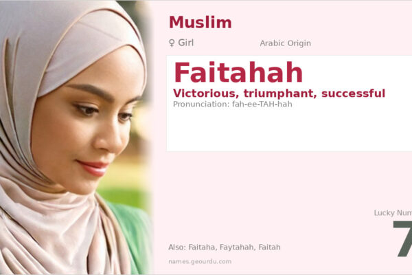 Faitahah Name Meaning — Arabic Origin, Girl & Details (2025)