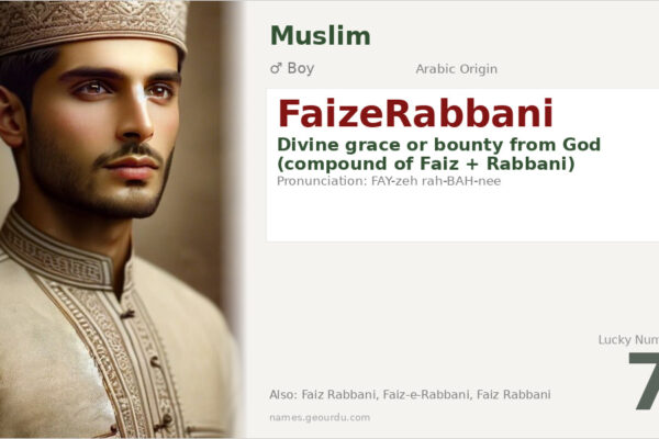FaizeRabbani Meaning — Arabic Origin, Boy Name & Details (2025)